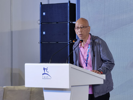 楊志軍在2023上海書展。澎湃新聞記者 羅昕 攝