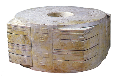 玉琮王。 　　圖為杭州良渚遺址管理區管理委員會提供