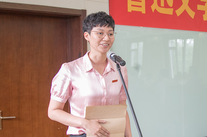 學員代表馬序坤發言