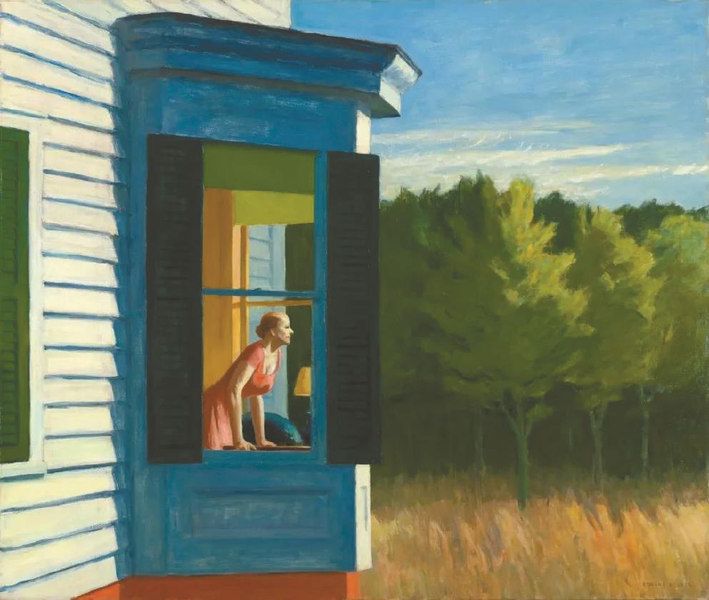 霍珀《科德角的早晨》，1950