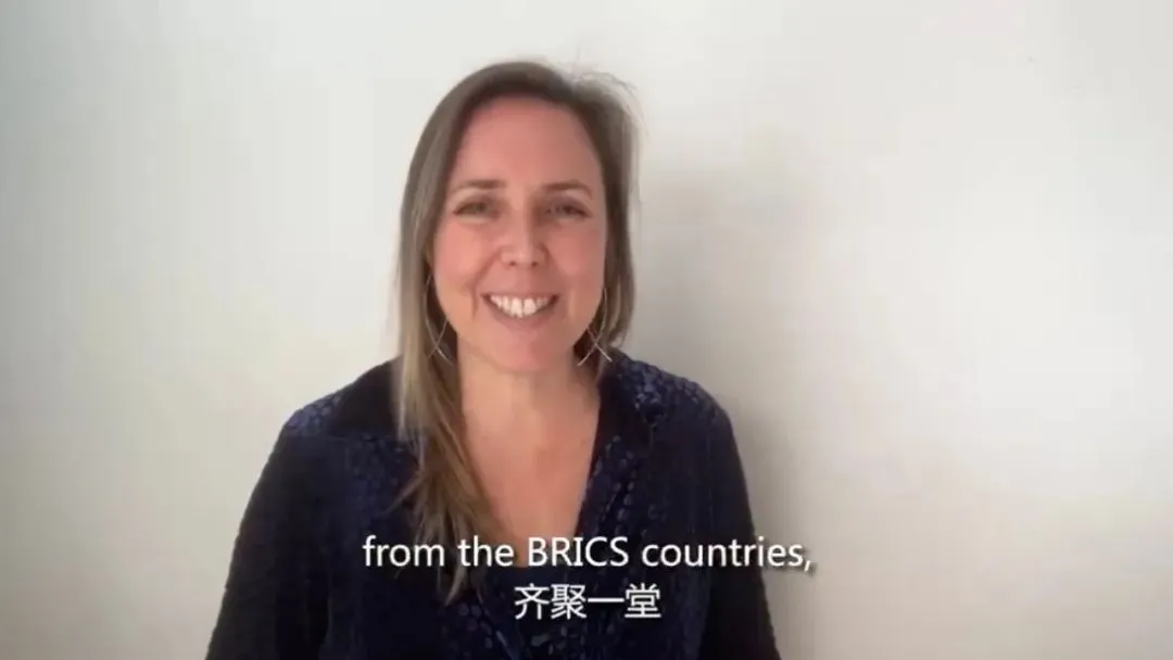 ▲安娜·魯什視頻發言