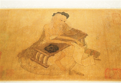 　唐代《伏生授經圖卷》（局部）