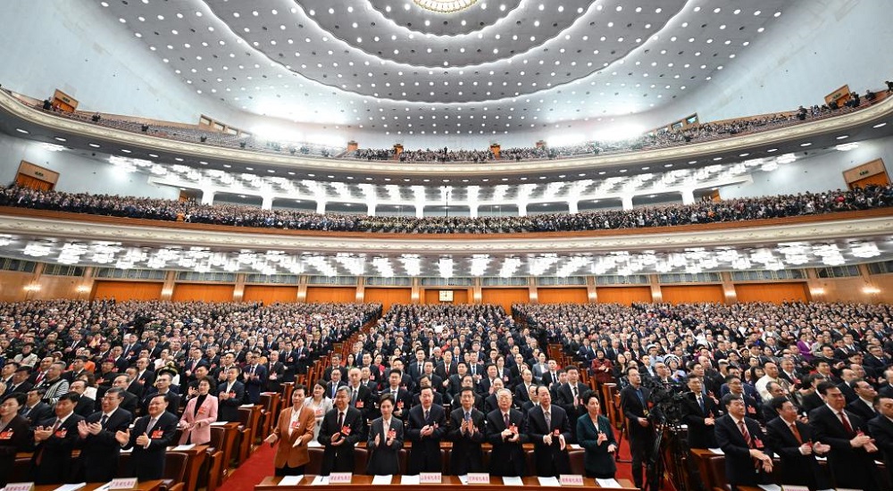 3月5日，十四屆全國人大三次會議開幕會在北京人民大會堂舉行