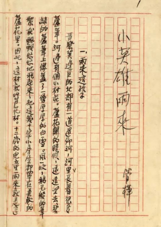 暗夜中的雨來，眼睛閃閃發亮　　在那場事關中華民族生死存亡的戰爭中，為了保家衛國，華北平原涌現出許許多多的小英雄，而這之中，“小英雄雨來”是最為人們所熟知的英雄之一，而我們喜愛的這個“雨來”卻是作者管樺將眾多現實中的抗日小英雄“捏合”創作而成，一經問世便受到全國讀者的熱捧，直到現在。[詳細]