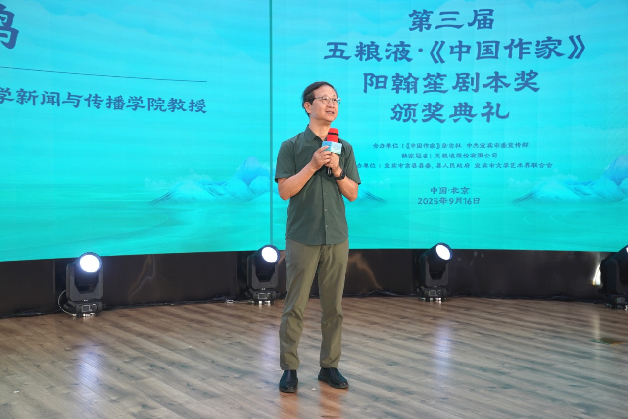 中國電影家協會副主席、清華大學新聞與傳播學院教授尹鴻發言