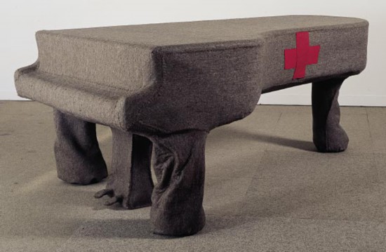 博伊斯，《鋼琴滲透》 ，圖片來自網絡