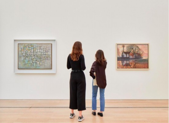 貝耶勒基金會“蒙德里安的進化”展覽現場