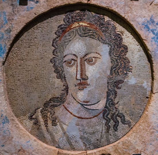 鑲嵌畫:記憶女神謨涅摩敘涅